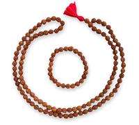 creazioni unique Mala Tibetano 108 Grani Originale - Collana Rudraksha e Bracciale per Uomo/Donna Fatti a Mano - Idea Regalo Spirituale per Meditazione e Yoga