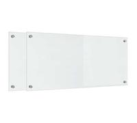 Crédence de Cuisine - 2 pezzi, in vetro temperato trasparente, 90 x 40 cm | Backsplash da parete,pannello in vetro temperato,rivestimento piano di lavoro, parete,vetro trasparente