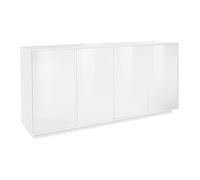 Credenza 4 Ante 180,1x41,4x86 cm Bloom Bianco Lucido