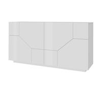 Credenza 4 Ante 220,1x43x86 cm Alien Bianco Lucido