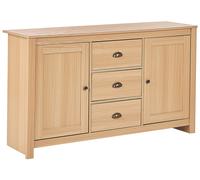 Credenza a 2 ante e 3 cassetti stile tradizionale legno chiaro Lansin