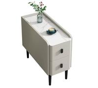 Credenza a buffet Divano del soggiorno, credenza stretta, tavolino, mobile portaoggetti con 2 cassetti, tavolino, mobile stretto, divano, armadio a fessura Mobile a buffet(Beige,25x80x60cm)