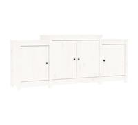 Credenza bahut cassettiera armadio armadio portaoggetti organizzatore cucina soggiorno soggiorno soggiorno 164 x 37 x 68 cm legno massello di pino bianco 02_0030213