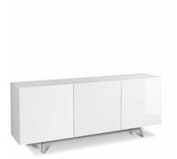 Credenza buffet moderna bianca con 3 ante bianco lucido Mobili credenze in legno