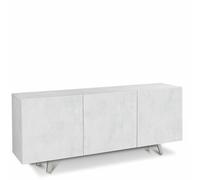 Credenza buffet moderna bianca con 3 ante ossido bianco Mobili credenze in legno