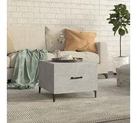 Credenza Con Cassetti, Mobili per il soggiorno, Tavolino da Salotto, Robusto e durevole, Adatto per Camera da letto, soggiorno, salotto, ufficio, studio Gambe in Metallo Grigio Cemento 50x50x40 cm