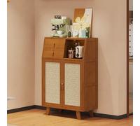 Credenza Con Contenitore, Mobile Bar In Stile Rustico, Mobile Da Cucina Con Maniglia In Metallo For Sala Da Pranzo E Soggiorno