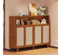 Credenza Con Contenitore, Mobile Bar In Stile Rustico, Mobile Da Cucina Con Maniglia In Metallo For Sala Da Pranzo E Soggiorno