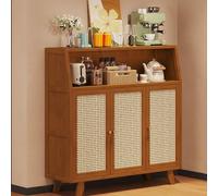 Credenza Con Contenitore, Mobile Bar In Stile Rustico, Mobile Da Cucina Con Maniglia In Metallo For Sala Da Pranzo E Soggiorno
