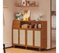 Credenza Con Contenitore, Mobile Bar In Stile Rustico, Mobile Da Cucina Con Maniglia In Metallo For Sala Da Pranzo E Soggiorno