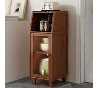 Credenza Con Spazio Di Archiviazione, Dispensa Da Cucina Con Pannelli Trasparenti, Mobile Contenitore Da Cucina For Sala Da Pranzo, Soggiorno, Camera Da Letto