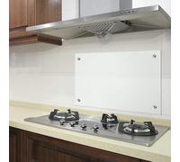 Credenza cucina in vetro trasparente 80x50cm, vetro di sicurezza temperato 6m...