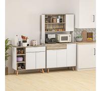 Credenza da soggiorno moderna HOMCOM con 1 cassetto 95x35x85 cm bianco naturale BIANCO