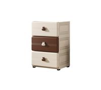 Credenza di grande capacità, mobiletto portaoggetti in plastica, con rotelle for un facile spostamento, adatta for soggiorni e camere da letto(45x38x70cm)