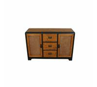 Credenza DKD Home Decor Marrone scuro Grigio scuro Metallo Abete 120 x 40 x 7