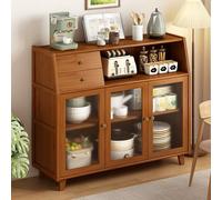 Credenza For Sala Da Pranzo, Credenza Con Contenitore A Ribalta, Mobile Per Microonde For Stoviglie E Utensili Da Cucina