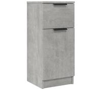 Credenza Grigio Cemento 30x30x70 cm in Legno Multistrato
