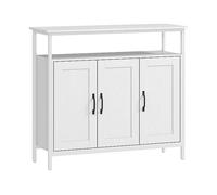 CREDENZA HOMCOM IT83B-481V00WT - Armadio in MDF Bianco con 3 porte e 6 ripiani