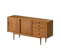 Credenza in legno massello, stile rustico, per sala da pranzo, soggiorno e veranda, decorazione semplice da parete, versatile, 180 x 43 x 80 cm, in pelliccia, per casa e bar