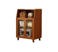 Credenza in legno, mobiletto portaoggetti a parete, mobiletto for la preparazione dei cibi di grande capacità con superficie di lavoro, adatto for soggiorno e sala da pranzo(68x95x32cm)