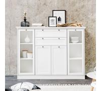 Credenza Landwood 53 bianca con vetrina