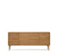 Credenza Lenon 3 ante 3 cassetti legno e impiallacciatura rovere 200x86 cm FSC MIX Credit