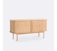Credenza lunga bassa con 2 ante scorrevoli, Wapong Beige TU