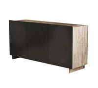 CREDENZA CARLILE ANTRACITE E ROVERE CHIARO