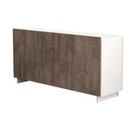 CREDENZA CARLILE BIANCO E ROVERE CHIARO