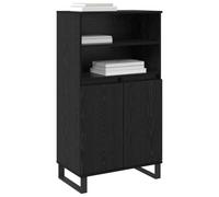 Credenza, Mobile Buffet a 6 Scomparti, Credenza Mobile Contenitore per Zona Pranzo, Corridoio, Bar, Credenze per Soggiorno, Piedini in Metallo (Quercia nera)