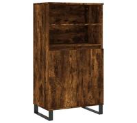 Credenza Mobile credenza Armadietto Organizzatore Mobile Contenitore Con scaffale Adatto per il soggiorno la cucina la sala da pranzo e il corridoio Rovere Fumo 60x36x110 cm in Legno Multistrato