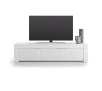 Credenza porta Tv con 3 ante Rachele, (180x45x45,8 cm), Bianco Frassino