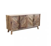 Credenza Roland 180x48x85 h cm in Pino riciclato Marrone