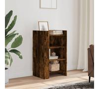 Credenza Rovere Fumo 45x35x75 cm in Legno Multistrato Credenze E Buffet Sala Da Pranzo Credenza Cucina Madia Soggiorno Moderna Mobiletto Ingresso per Salotto Sala Da Pranzo Soggiorno Corridoio
