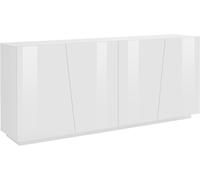Credenza VEGA 200 cm 4 ante battenti Bianco laccato lucido