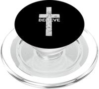 Credere croce cristiana fede speranza ispirato culto PopSockets PopGrip per MagSafe