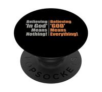 Credere in Dio significa nulla credere che Dio sia tutto PopSockets PopGrip Adesivo