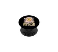 Credere nel magico sole fungo Boho Hippie Art PopSockets PopGrip Adesivo