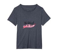 Credeva così ispirava l'emancipazione Femminile Maglietta, Donna Plus-Size, Pervinca, 1X