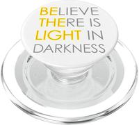 Credi che ci sia luce nell'oscurità Forza Gesù Croce Leone PopSockets PopGrip per MagSafe