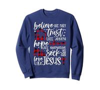 Credi Come Maria Fidati Come Joseph Hope Like Shepherds Felpa