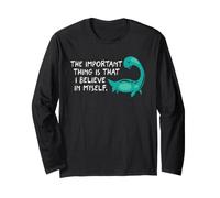 Credi in Me Stesso Nessie Loch Ness Mostro Umorismo criptidico Maglia a Manica