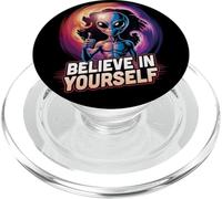 Credi in te stesso Alien UFO Motivazione Inspirazione PopSockets PopGrip per MagSafe
