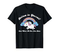 Credi in te stesso anche quando nessun altro fa unicorno Maglietta