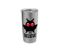 Credi nel misterioso Mothman Bicchiere termico in acciaio inox doppia parete