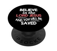 Credi nel Signore Gesù e sarai salvato PopSockets PopGrip Adesivo