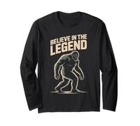 Credi nella Leggenda Bigfoot Sasquatch Cryptid Folklore Maglia a Manica