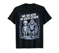 Crediamo in All'uno All'altro Alien Bigfoot Bambini Soprannaturali Maglietta