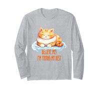 Credimi, STO provando Il Mio Gatto Migliore Maglia a Manica