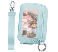Credit Card Holder, Wristlet Wallet, Compact Coin Pocket Small Wallets with ID Window, Waterproof Sturdy Material, Slim Design Lightweight Wallet for Women Girls, Everyday Use